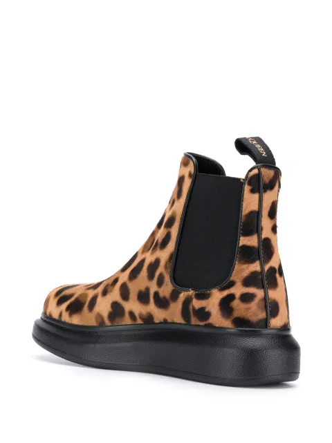 printed chelsea boots