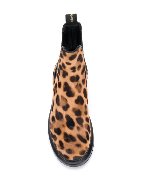 chelsea boots leopard