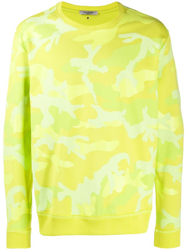 yellow camo sweatshirt