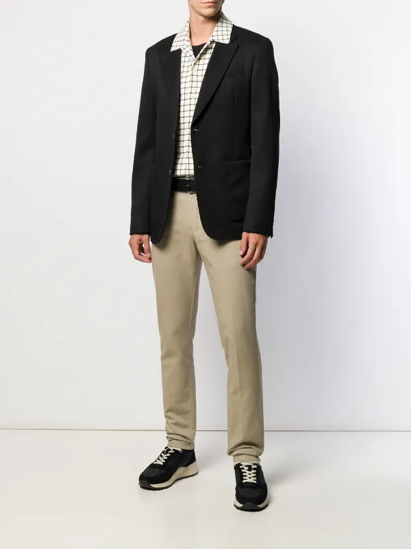 AMI Paris Check Camp Collar Overshirt 