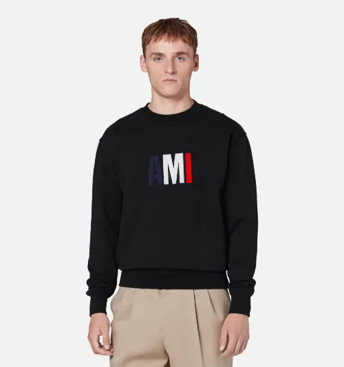 Big Ami Embroidered Sweatshirt - AMI 