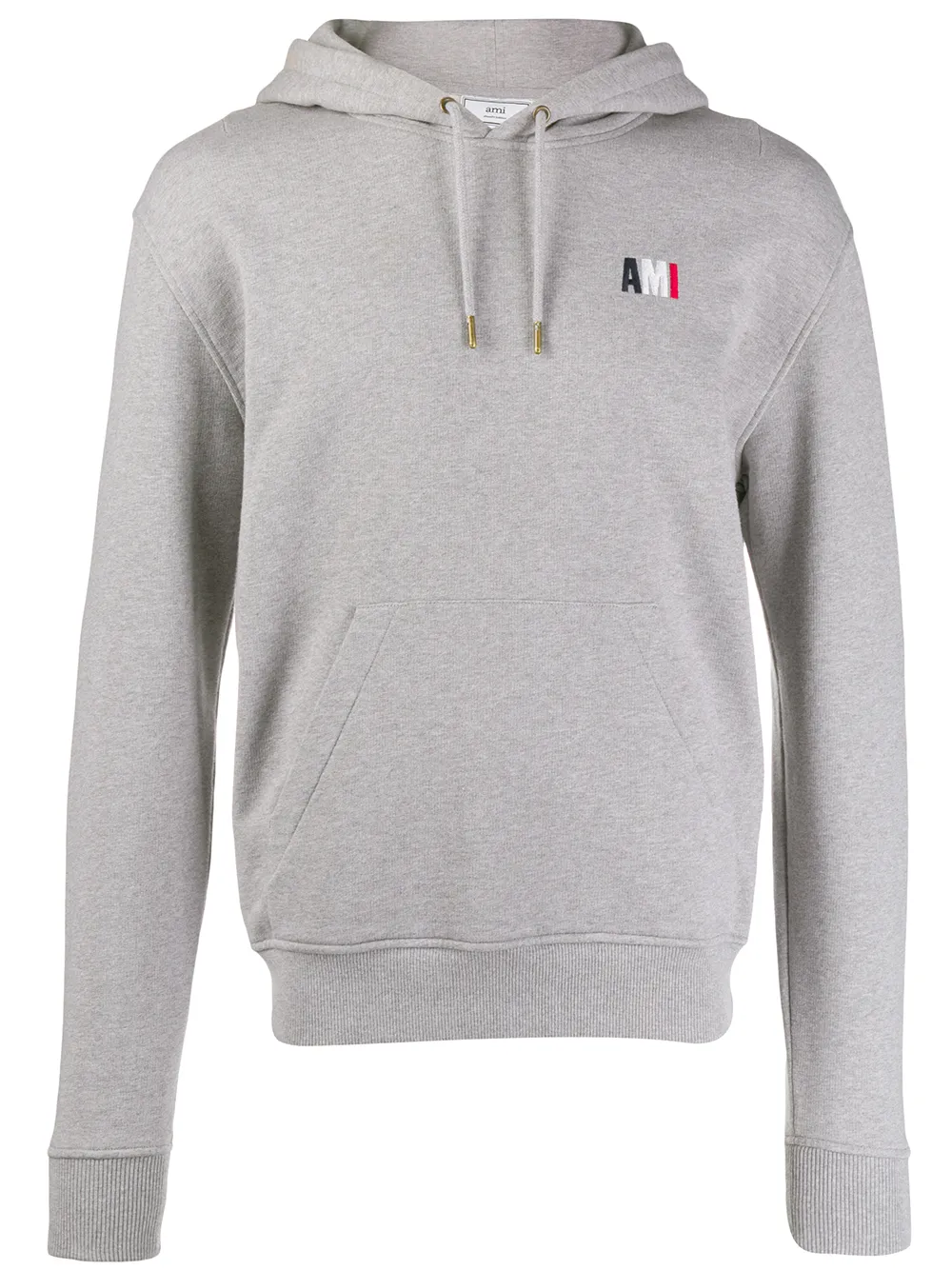 

AMI Paris Ami Embroidered Hoodie - Grey