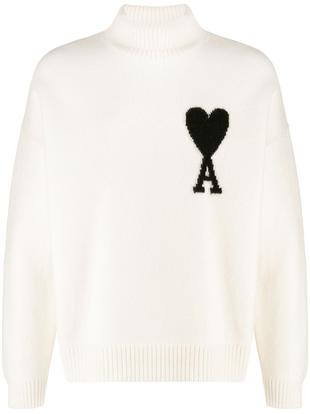 Ami Alexandre Mattiussi Ami De Coeur Oversize Sweater In White