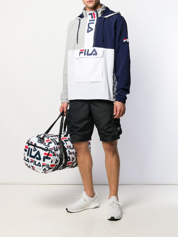 fila tie waist logo hoodie