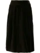الصورة 1 من Yves Saint Laurent Pre-Owned تنورة كلاسيكية بتأثير مخملي