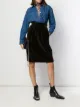 الصورة 2 من Yves Saint Laurent Pre-Owned تنورة كلاسيكية بتأثير مخملي
