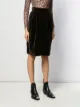 Yves Saint Laurent Pre-Owned تنورة كلاسيكية بتأثير مخملي
