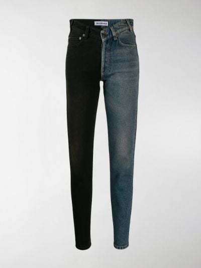 balenciaga two tone jeans