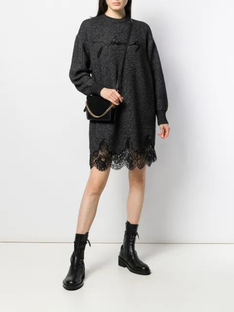 Givenchy lace scalloped sweater dress 