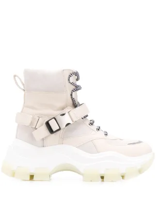 Prada block high top sneakers clearance