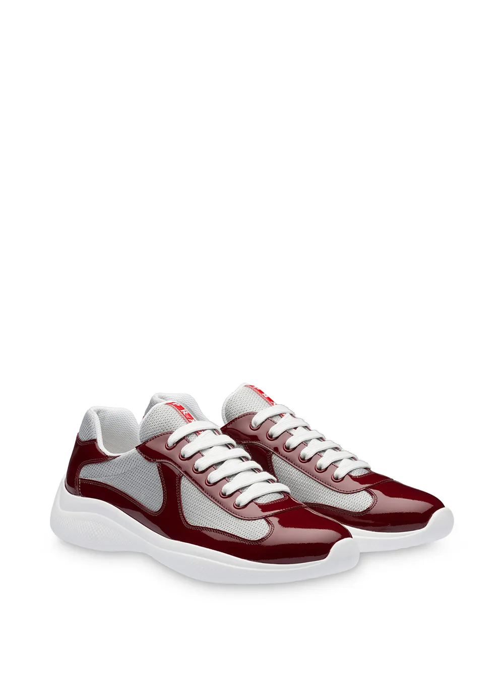 Prada technical fabric sneakers Red