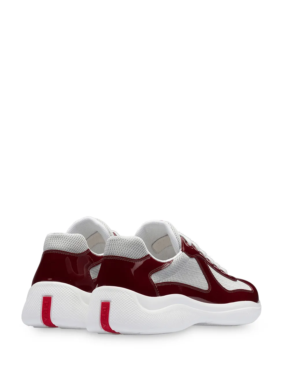 Prada technical fabric sneakers Red