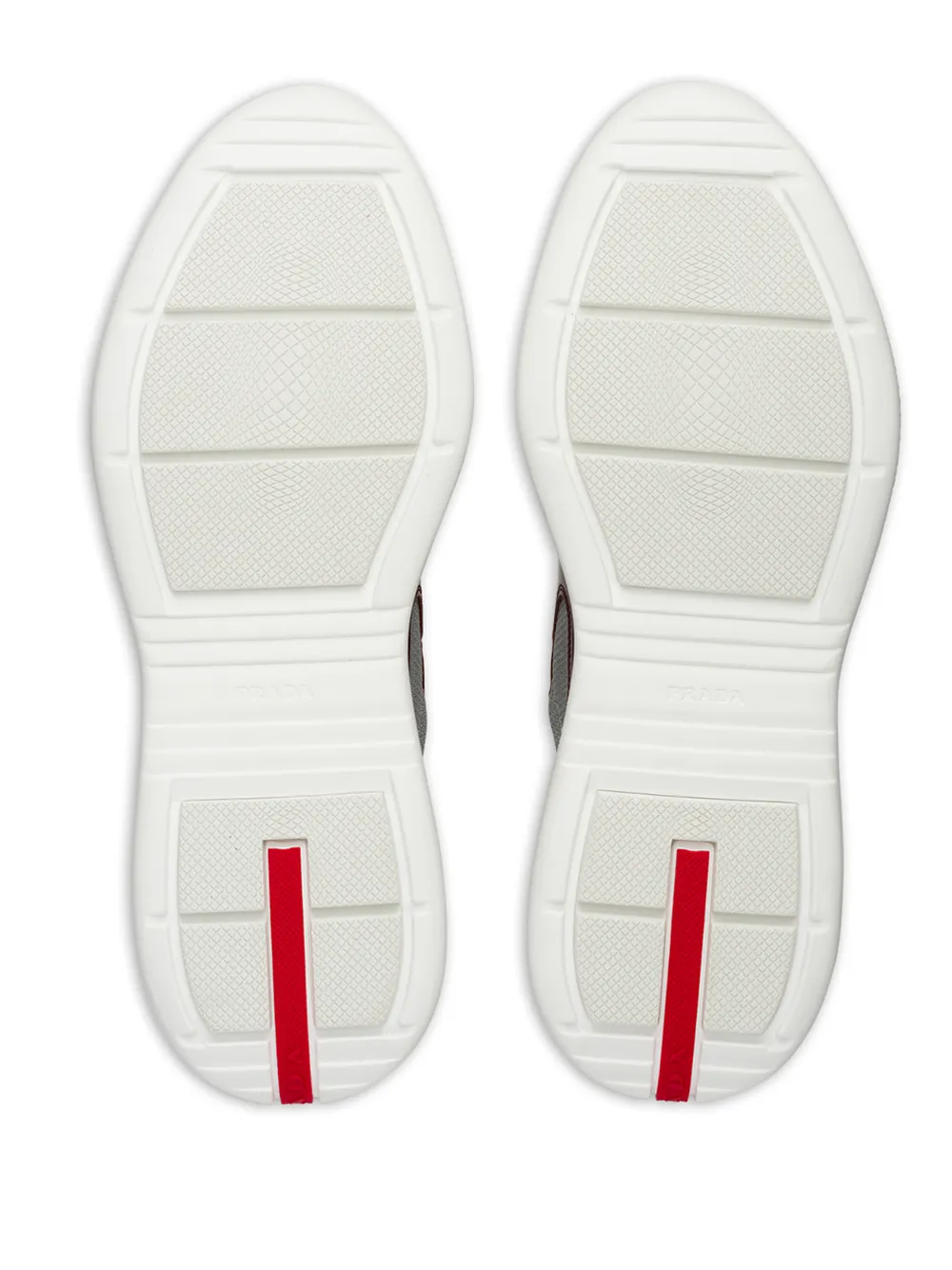 Prada technical fabric sneakers Red