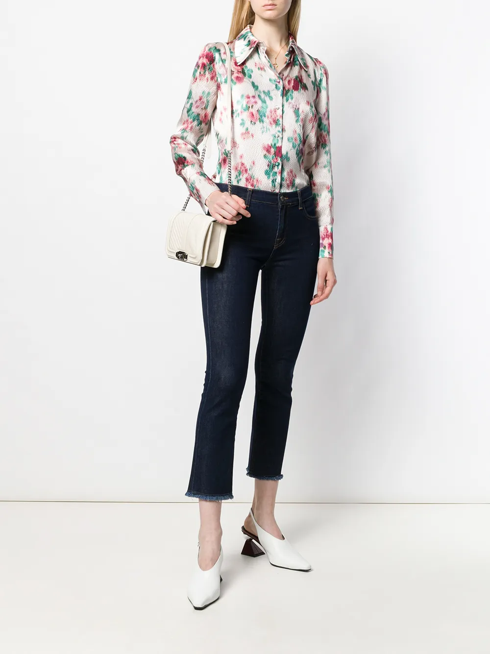 L'Autre Chose Cropped jeans - Blauw