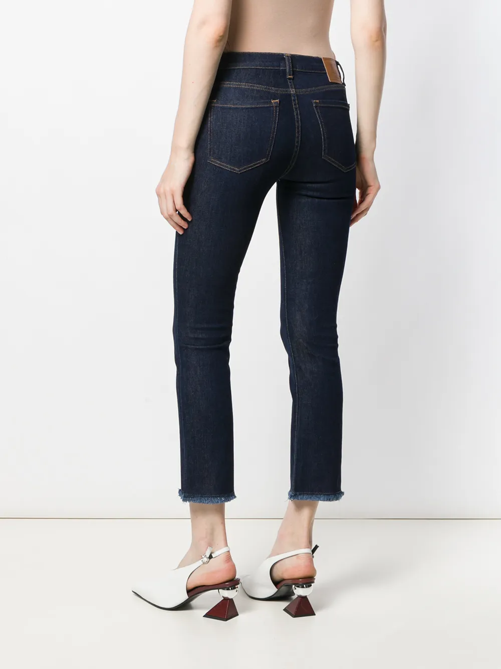 L'Autre Chose Cropped jeans Blauw