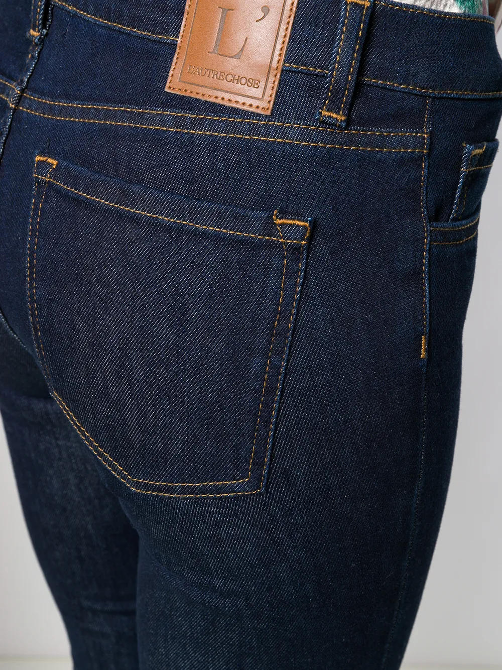 L'Autre Chose Cropped jeans Blauw