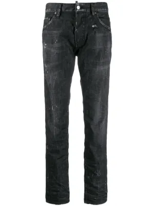 DSQUARED2 Cool Girl Distressed slim-leg Jeans | Black | FARFETCH