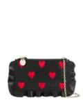 RED(V) Rock Ruffles clutch - Black