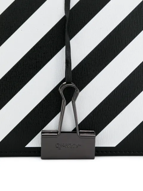 off white medium binder clip bolsa