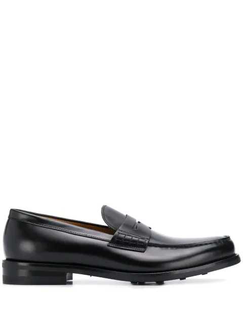 Doucal's mocasines con tacón bajo