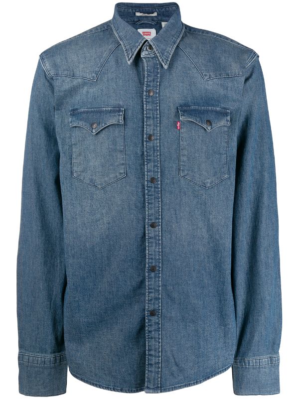 levi's long sleeve denim shirt