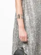 Image 2 of John Hardy Sterling silver and 18kt yellow gold Classic Chain Spear Flex hammered sapphire and spinel cuff