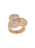 Roberto Coin 18kt rose gold Black Jade diamond and quartz ring - Pink