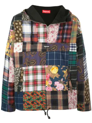 supreme checkered puffer jacket