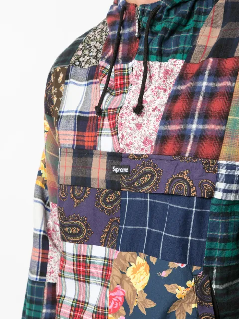 supreme patchwork denim jacket