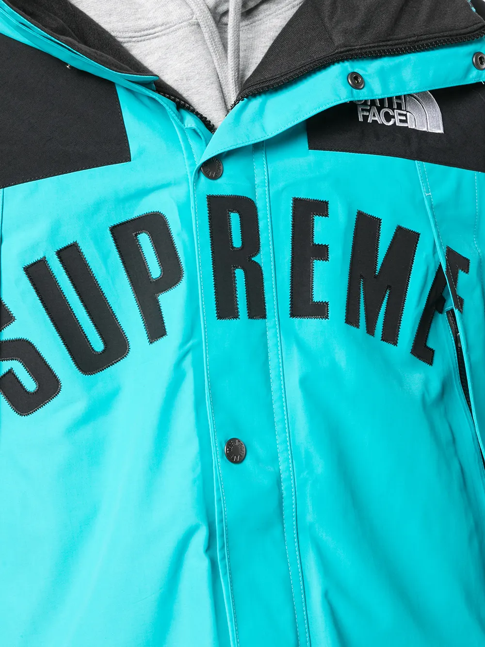 Shop Supreme X The North Face Arc Logo Mountain Jacket In Blue