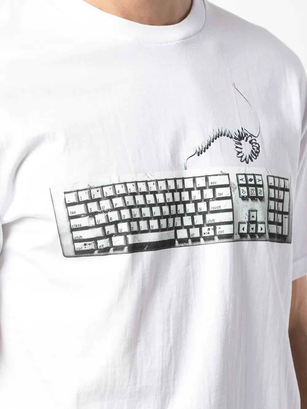 supreme keyboard tee black