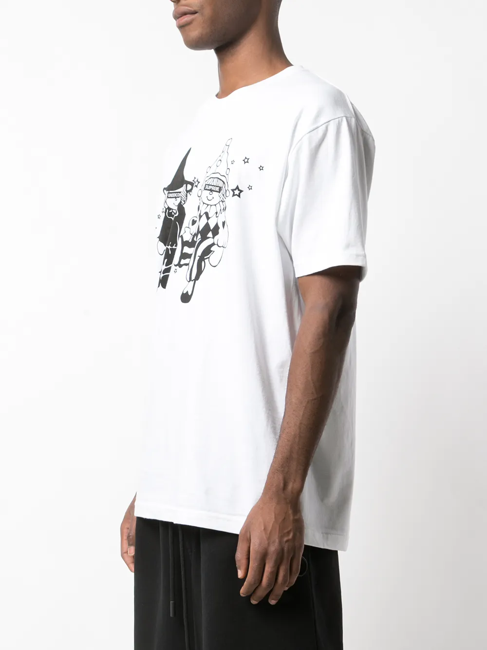 Supreme T-shirt met contrasterende print Wit