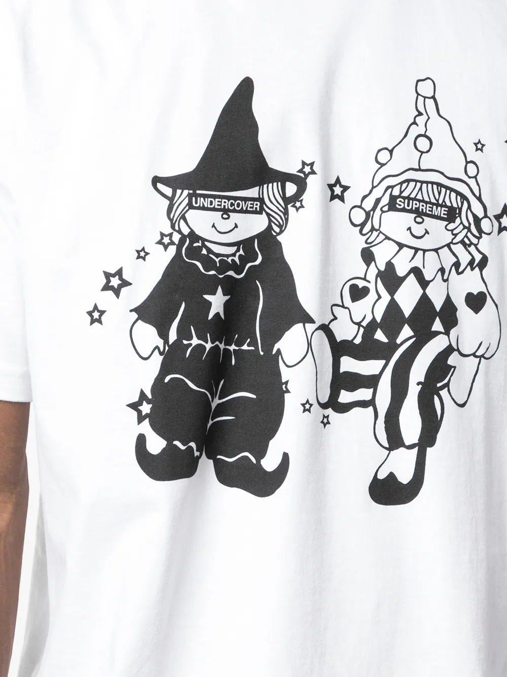 Supreme T-shirt met contrasterende print Wit
