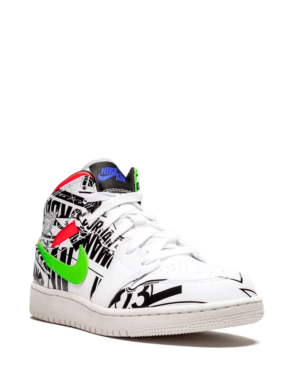 Jordan Kids Air Jordan 1 Mid sneakers Wit