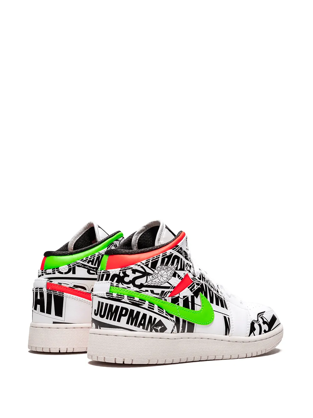 Jordan Kids Air Jordan 1 Mid sneakers Wit