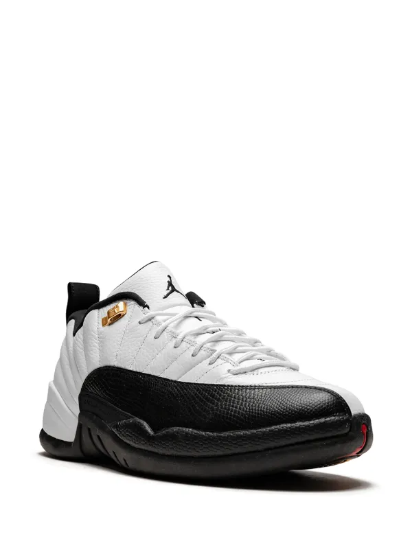 jordan 12 black and white low