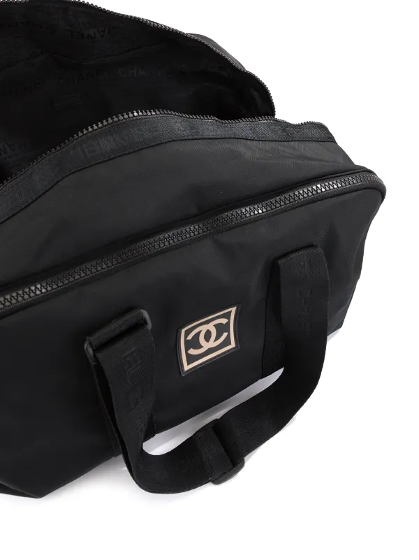 CHANEL Pre-Owned Sports Line CC Travel Bag | Black | FARFETCH