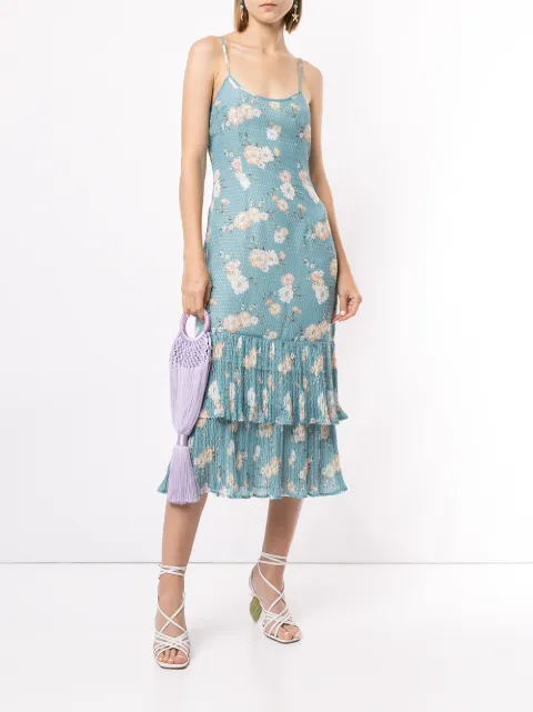 We Are Kindred Mia Floral Print Dress In Teal Posey