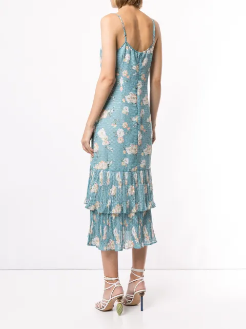 We Are Kindred Mia Floral Print Dress In Teal Posey