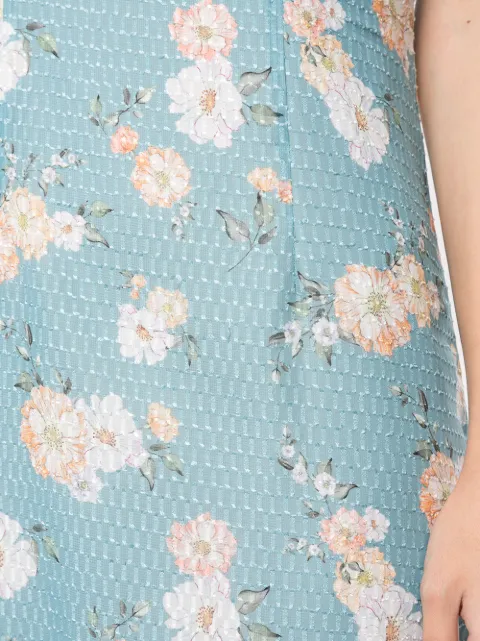 We Are Kindred Mia Floral Print Dress In Teal Posey