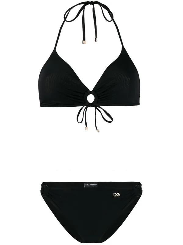 black triangle bikini set