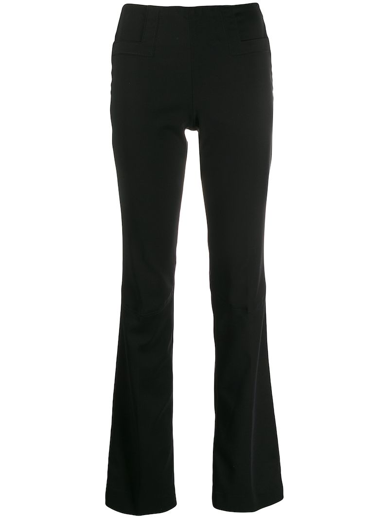 Gucci Pre-Owned 2000's Side Buckles Bootcut Trousers - Black