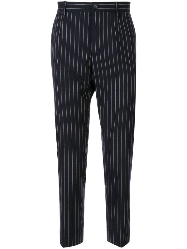 pinstripe trousers