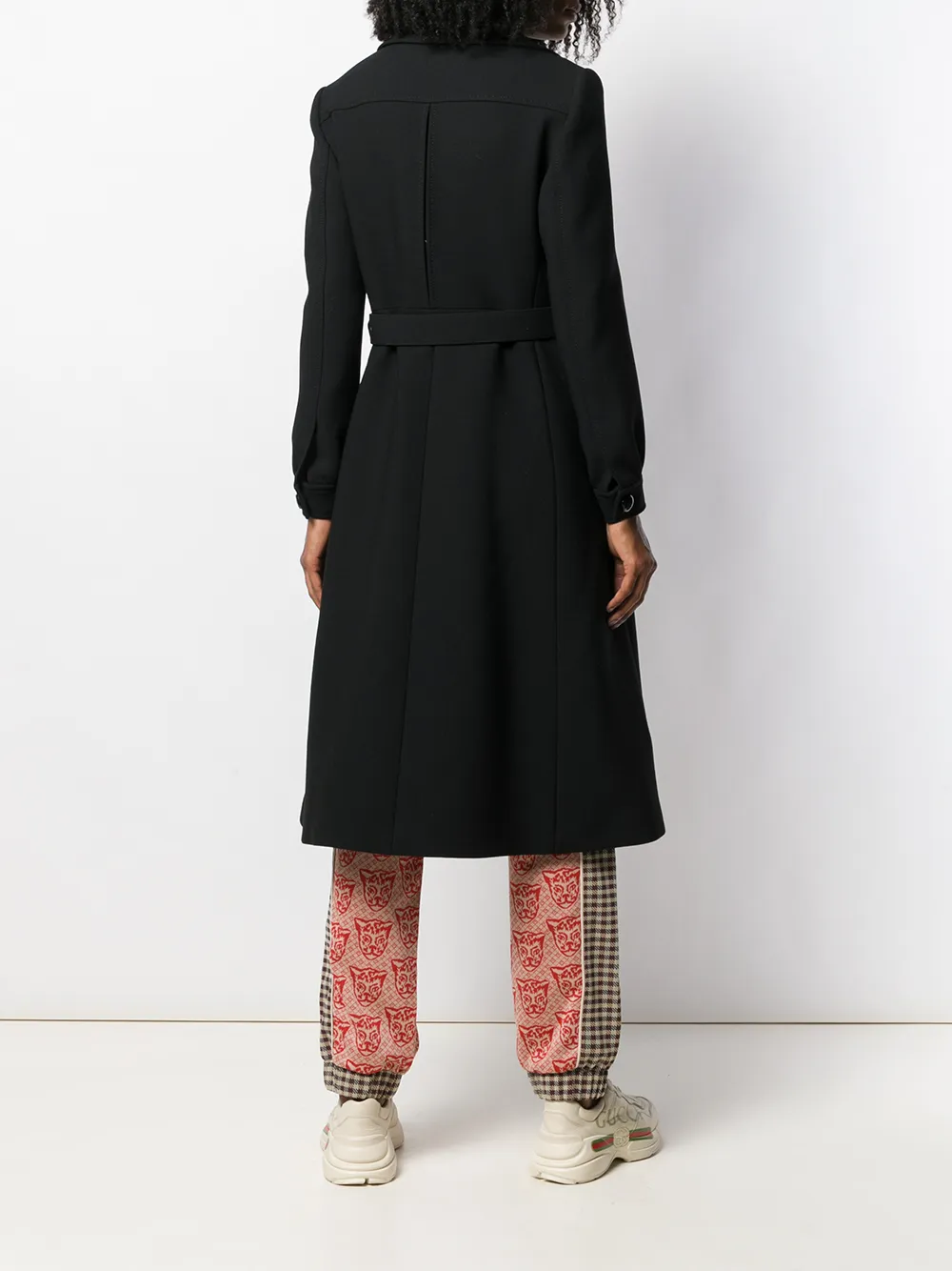 gucci belted wool coat