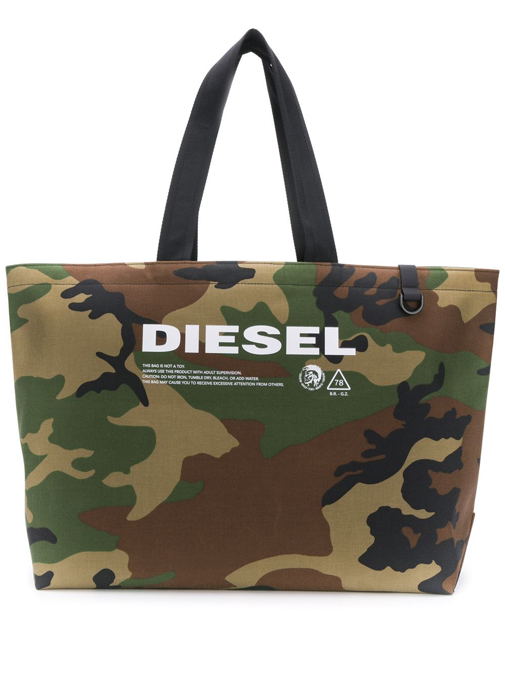 фото Diesel сумка-тоут с камуфляжным принтом
