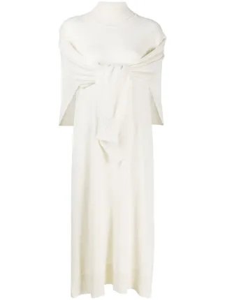 tie front jumper dress