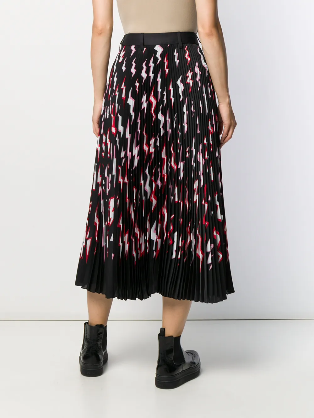 スカート PRADA Pattern Silk Pleats Skirt PRADA Pattern Silk Pleats Skirt