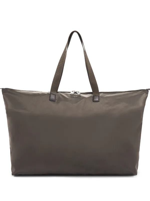 tumi leather tote bag