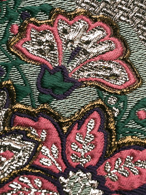 GUCCI GEOMETRIC FLORAL JACQUARD CAPE