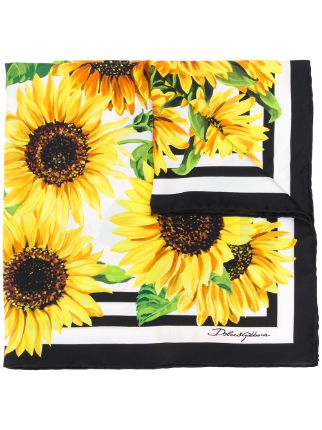 dolce and gabbana sunflower scarf